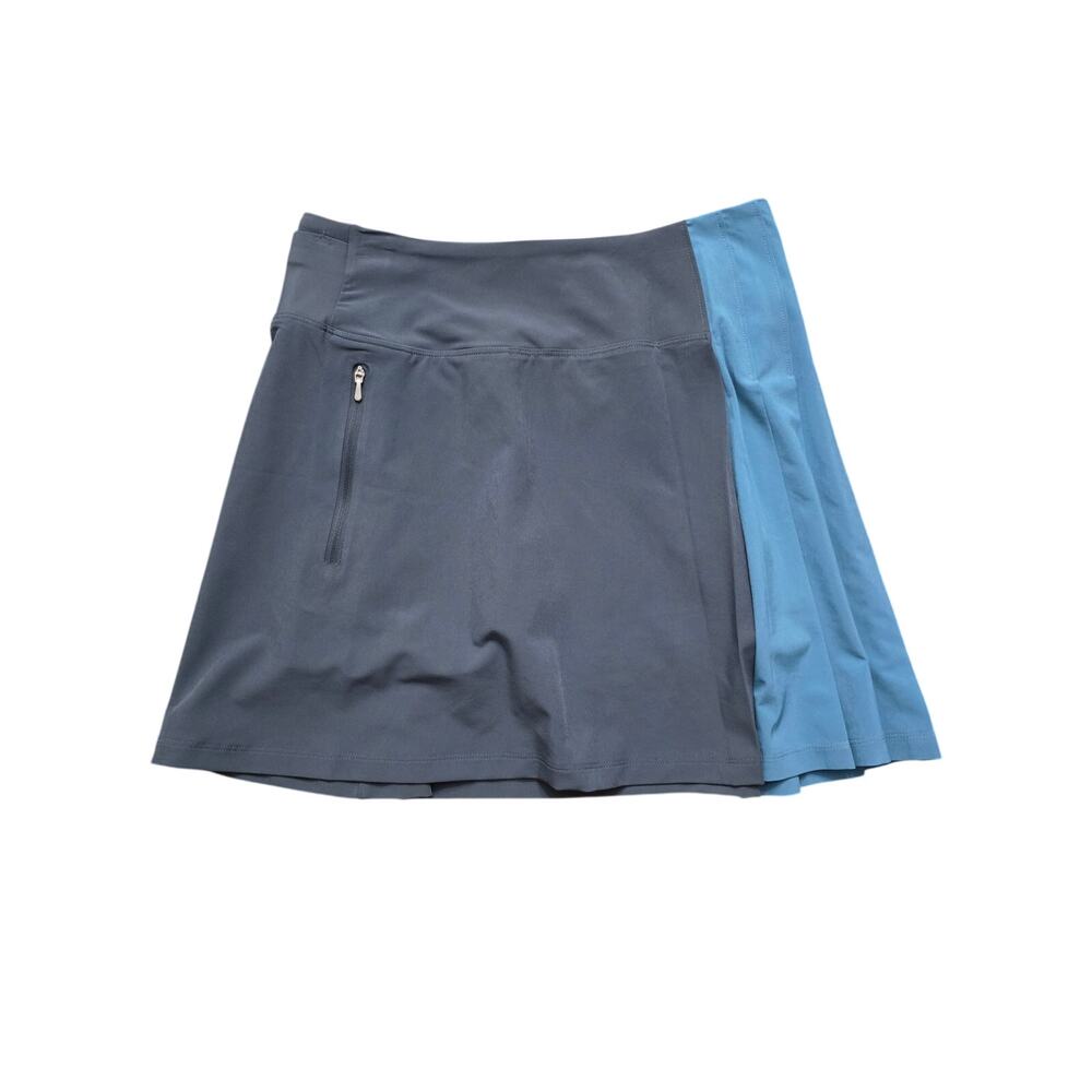 Athleta Fairway Pleated Skort Gray Blue Size 4